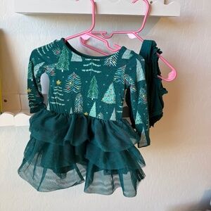 Twinkling Trees Tiered Tutu Dress - Little Sleepies